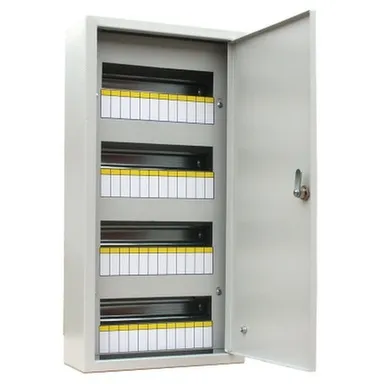 Купить Щит металлический навесной IEK 48 модулей в интернет-магазине Akvilon.kz