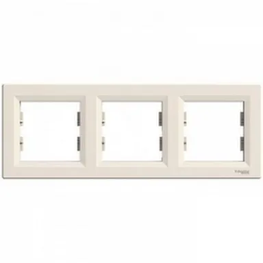 Купить Кремовая рамка 3- местная Asfora в интернет-магазине Akvilon.kz