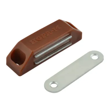 Купить Защелка магнитная №4 ( 42 мм ) коричневая, Нора-М в интернет-магазине Akvilon.kz