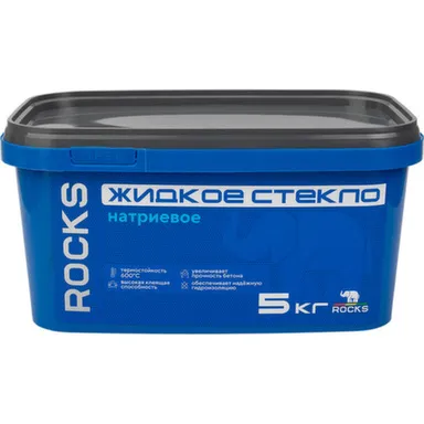 Купить Жидкое стекло, 5 кг, Rocks в интернет-магазине Akvilon.kz