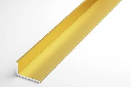 Купить Уголок разностор. 25x15x2x2000 мм золото,Лука в интернет-магазине Akvilon.kz