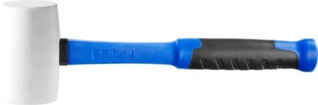 Купить Киянка резиновая, белая, с фиберглассовой ручкой, 680 г, ЗУБР в интернет-магазине Akvilon.kz