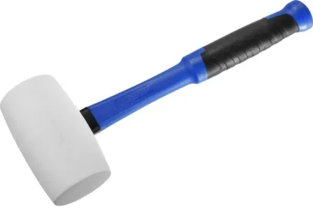 Купить Киянка резиновая, белая, с фиберглассовой ручкой, 900 г, ЗУБР в интернет-магазине Akvilon.kz