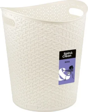 Купить Корзина для бумаг Soul, 13л, айвори, Spin&Clean в интернет-магазине Akvilon.kz