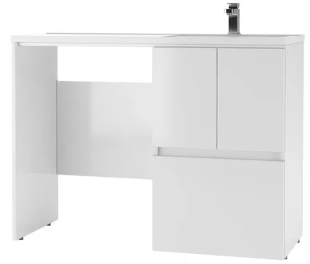 Купить Тумба Космос Норма Н1 с умывальником Камила правый 120 см, Домино в интернет-магазине Akvilon.kz