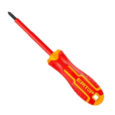 Купить Отвёртка диэлектрическая PH3, 150 мм, 1000 В, EMTOP в интернет-магазине Akvilon.kz