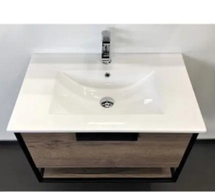 Купить Тумба Бонн дуб темный с умыв Comforty(75Е) 75 см, Comforty в интернет-магазине Akvilon.kz