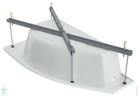 Купить Каркас для ассиметричной ванны Бэлла 5 опор, Triton в интернет-магазине Akvilon.kz