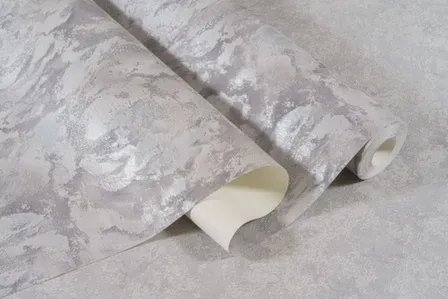 Купить Обои виниловые на флизелиновой основе Соланж, мотив, графит, 1,06x10 м, Domingo в интернет-магазине Akvilon.kz