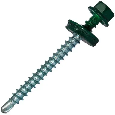 Купить Саморез кровельный 4,8x50 мм сверло 5 мм №1, Цинк, RAL 6005, Hardwex в интернет-магазине Akvilon.kz Купить Саморез кровельный 4,8x50 мм сверло 5 мм №1, Цинк, RAL 6005, Hardwex в интернет-магазине Akvilon.kz
