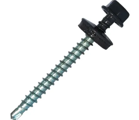 Купить Саморез кровельный 4,8x50 мм сверло 5 мм №1, Цинк, RAL 7024, Hardwex в интернет-магазине Akvilon.kz Купить Саморез кровельный 4,8x50 мм сверло 5 мм №1, Цинк, RAL 7024, Hardwex в интернет-магазине Akvilon.kz