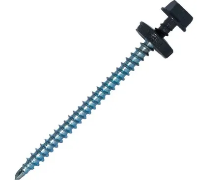 Купить Саморез кровельный 4,8x70 мм сверло 5 мм №1, Цинк, RAL 7024, Hardwex в интернет-магазине Akvilon.kz