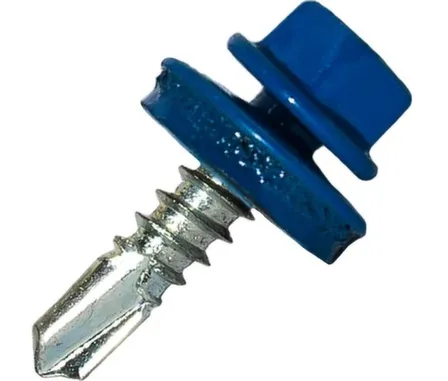 Купить Саморез кровельный 5,5x19 мм сверло 9 мм №3, Цинк, RAL 5005, Hardwex в интернет-магазине Akvilon.kz Купить Саморез кровельный 5,5x19 мм сверло 9 мм №3, Цинк, RAL 5005, Hardwex в интернет-магазине Akvilon.kz