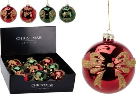 Купить Ёлочное украшение Шар, диаметр 10 см, в ассортименте, Koopman в интернет-магазине Akvilon.kz