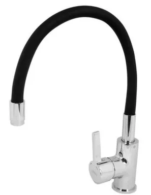 Купить Смеситель для кухни с высоким гибким изливом, черный, Esko в интернет-магазине Akvilon.kz