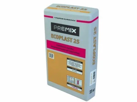Купить Штукатурка PREMIX Ecoplast Экономичная цементная 25 кг в интернет-магазине Akvilon.kz