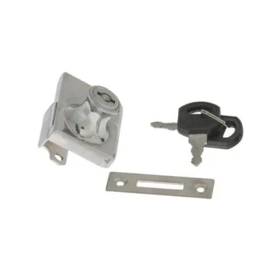 Купить Замок мебельный для стекла G209, белый цинк, 1 шт, Стройбат в интернет-магазине Akvilon.kz