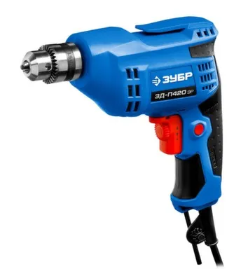 Купить Дрель реверсивная Зубр 420 Вт в интернет-магазине Akvilon.kz