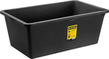 Купить Таз строительный, пластмассовый, прямоугольный, 90 л, STAYER в интернет-магазине Akvilon.kz