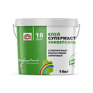 Купить Клей супермастика Радуга 18 для напольных покрытий и кафеля 14 кг в интернет-магазине Akvilon.kz