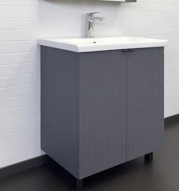Купить Тумба Лима антрацит с умыв Como 70 см, Comforty в интернет-магазине Akvilon.kz