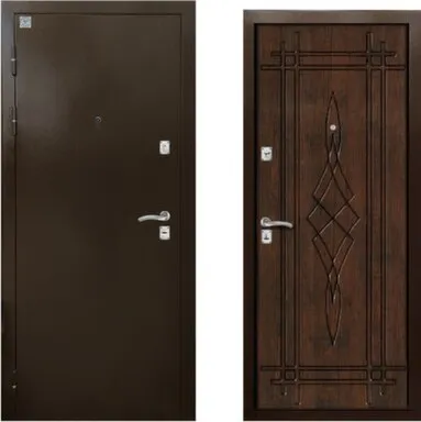 Купить Дверь металлическая Лазурит 2 Тиковое дерево /Медь АЛМАЗ Левое 960 в интернет-магазине Akvilon.kz