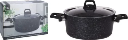 Купить Кастрюля с крышкой, 3500 мл, размер 22x10,5 см, Koopman в интернет-магазине Akvilon.kz