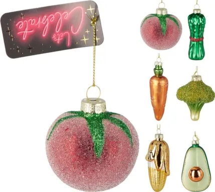 Купить Декорация подвесная Овощи, 5x9 см, в ассортименте, Koopman в интернет-магазине Akvilon.kz