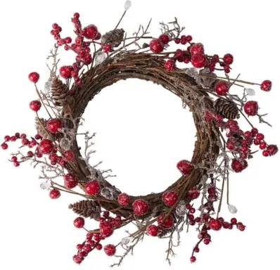 Купить Декорация подвесная Венок, 30x7x30 см, Koopman в интернет-магазине Akvilon.kz