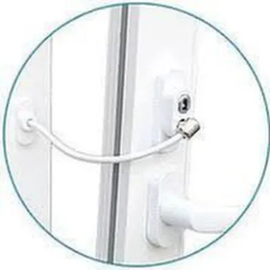 Купить Детский замок на окна с тросом белый в интернет-магазине Akvilon.kz