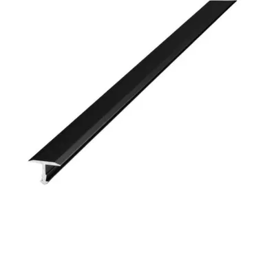 Купить Порог одноуровневый стыкоперекрывающий 13x2700 мм черный, Лука Черный 015 2700 в интернет-магазине Akvilon.kz
