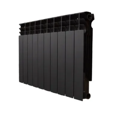 Купить Радиатор биметаллический Pro, 10 секций, черный, 500x100 мм, Teplon в интернет-магазине Akvilon.kz