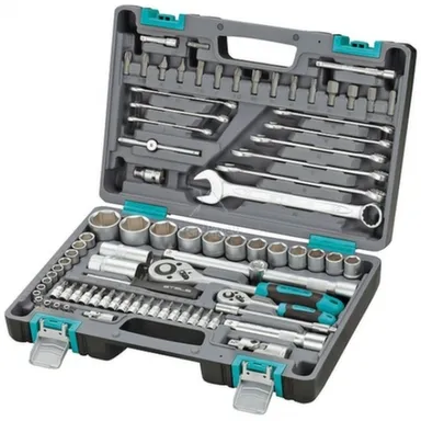 Купить Набор инструментов, STELS 1/2", 1/4", CrV, 82 предм. в интернет-магазине Akvilon.kz