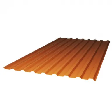 Купить Профилированный поликарбонат МП-20 (У) 0,8 мм, Янтарь 1,15x2 м, SUNNEX в интернет-магазине Akvilon.kz