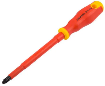 Купить Отвертка прямая с магнитным наконечником, PH3x150 мм, диэлектрическая до1000В, STAYER в интернет-магазине Akvilon.kz