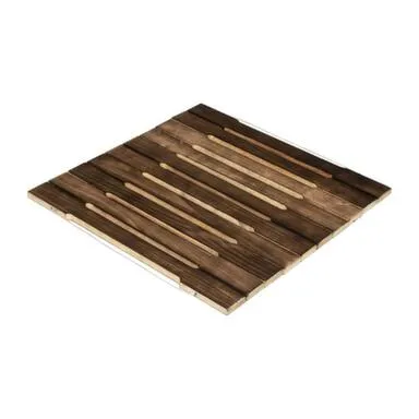 Купить Коврик деревянный, 34x34 см, обожжённая липа, Банные штучки в интернет-магазине Akvilon.kz