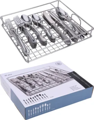 Купить Набор столовых приборов: ложки, вилки, ножи, в комплекте с подставкой, 45 предметов, Koopman в интернет-магазине Akvilon.kz