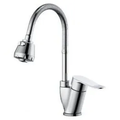 Купить Смеситель для кухни с высоким гибким изливом, Frap в интернет-магазине Akvilon.kz