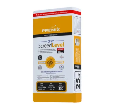 Купить Самовыравнивающая стяжка PREMIX LEVEL SCREED CF72 25 кг, Premix в интернет-магазине Akvilon.kz