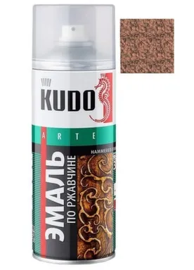 Купить Эмаль молотковая по ржавчине 520 мл, KUDO Медная в интернет-магазине Akvilon.kz