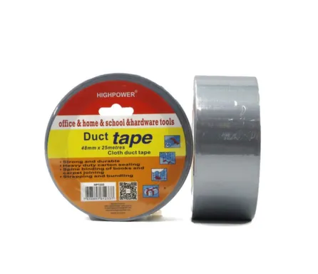 Армированная тканевая лента серебристая 48 мм × 25 м в интернет-магазине Akvilon.kz