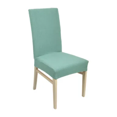 Купить Чехол на стул "Вельвет", бирюзовый, 100% полиэстер, QWERTY в интернет-магазине Akvilon.kz