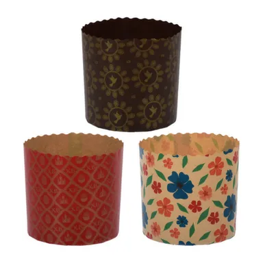 Купить Набор бумажных форм для выпечки куличей Пасхальный 0,5л D9x9см, 3шт, дизайн в асс, Marmiton в интернет-магазине Akvilon.kz