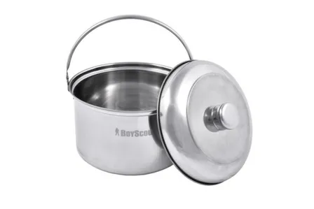 Купить Котелок походный с крышкой, нержавеющая сталь, 3 л, BOYSCOUT в интернет-магазине Akvilon.kz