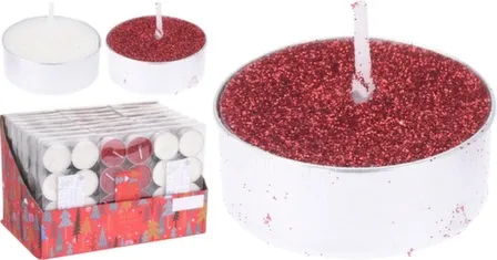 Купить Свеча чайная, 3,7x3,7x1,5 см, набор 8 шт, в ассортименте, Koopman в интернет-магазине Akvilon.kz