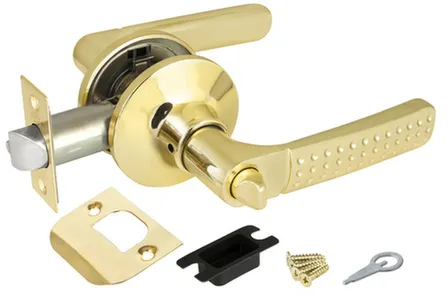 Купить Ручка-защелка межкомнатная золото фиксатор, Punto в интернет-магазине Akvilon.kz