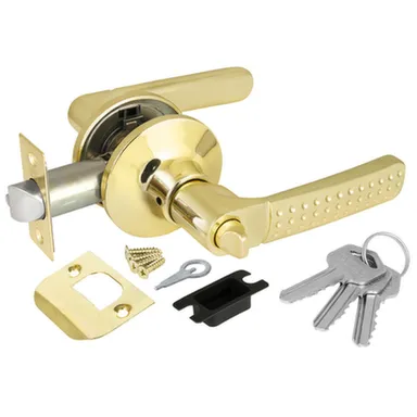 Купить Ручка-защелка межкомнатная золото ключ/фиксатор, Punto в интернет-магазине Akvilon.kz