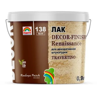 Купить Лак Радуга-138 Travertino dekor-finish "Renaissanse" 0,9 кг в интернет-магазине Akvilon.kz