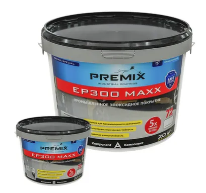 Купить Двухкомпонентное эпоксидное покрытие EP 300 MAXX, 20 кг, Premix в интернет-магазине Akvilon.kz