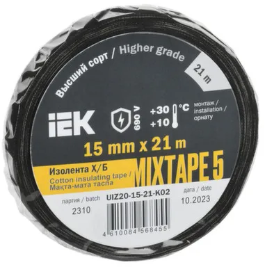 Купить Изолента Х/Б 15мм 21м MIXTAPE 5, IEK в интернет-магазине Akvilon.kz